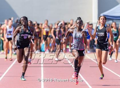 Thumbnail 2 in CIF SJS Masters Track and Field Championships (Girls Track Prelims) photogallery.