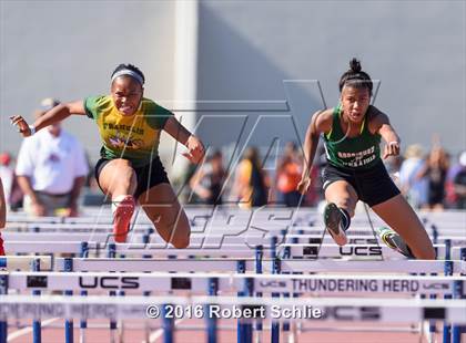 Thumbnail 2 in CIF SJS Masters Track and Field Championships (Girls Track Prelims) photogallery.
