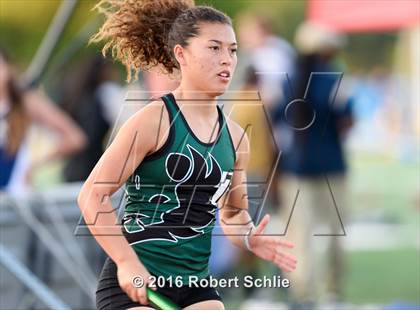 Thumbnail 1 in CIF SJS Masters Track and Field Championships (Girls Track Prelims) photogallery.