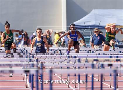 Thumbnail 3 in CIF SJS Masters Track and Field Championships (Girls Track Prelims) photogallery.