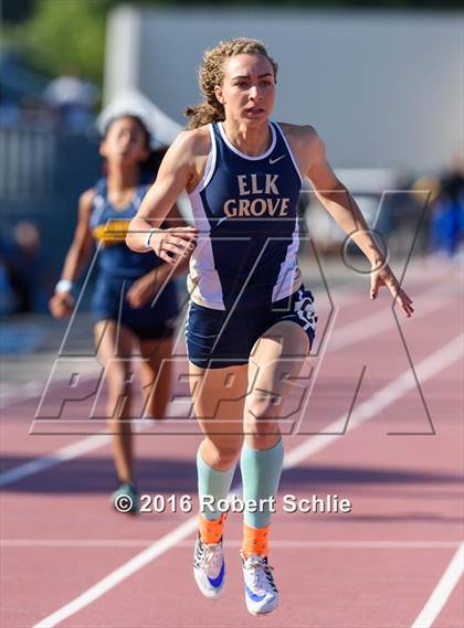 Thumbnail 1 in CIF SJS Masters Track and Field Championships (Girls Track Prelims) photogallery.