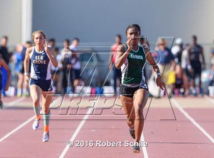 Thumbnail 2 in CIF SJS Masters Track and Field Championships (Girls Track Prelims) photogallery.