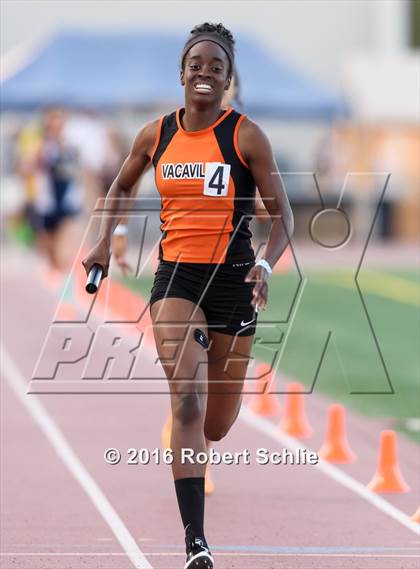 Thumbnail 2 in CIF SJS Masters Track and Field Championships (Girls Track Prelims) photogallery.