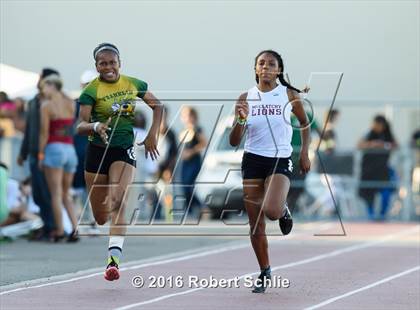 Thumbnail 1 in CIF SJS Masters Track and Field Championships (Girls Track Prelims) photogallery.