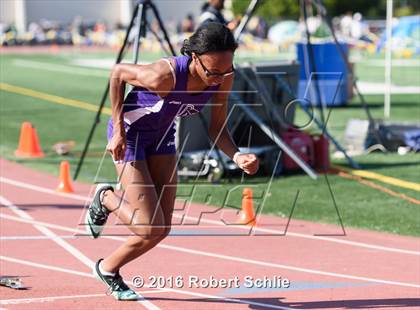 Thumbnail 1 in CIF SJS Masters Track and Field Championships (Girls Track Prelims) photogallery.