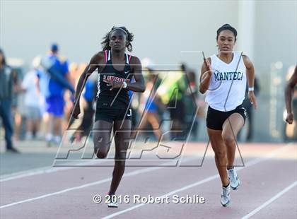 Thumbnail 1 in CIF SJS Masters Track and Field Championships (Girls Track Prelims) photogallery.