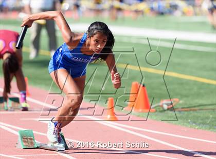 Thumbnail 2 in CIF SJS Masters Track and Field Championships (Girls Track Prelims) photogallery.