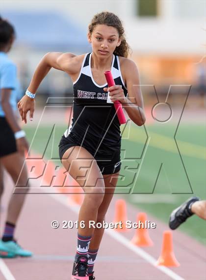 Thumbnail 2 in CIF SJS Masters Track and Field Championships (Girls Track Prelims) photogallery.
