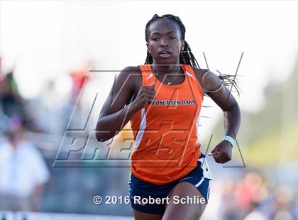 Thumbnail 2 in CIF SJS Masters Track and Field Championships (Girls Track Prelims) photogallery.