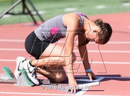 Thumbnail 1 in CIF SJS Masters Track and Field Championships (Girls Track Prelims) photogallery.