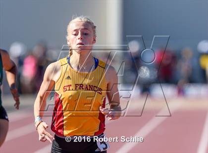 Thumbnail 3 in CIF SJS Masters Track and Field Championships (Girls Track Prelims) photogallery.