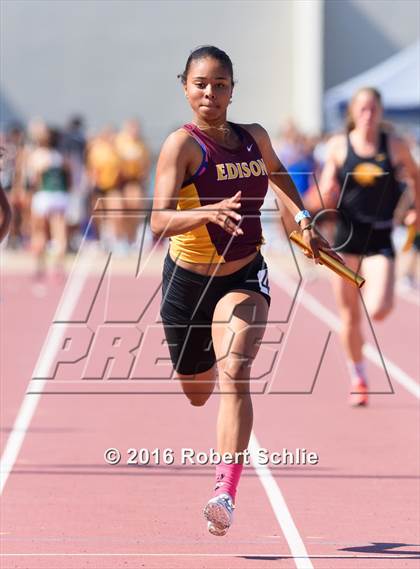 Thumbnail 1 in CIF SJS Masters Track and Field Championships (Girls Track Prelims) photogallery.