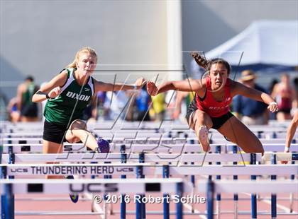 Thumbnail 2 in CIF SJS Masters Track and Field Championships (Girls Track Prelims) photogallery.