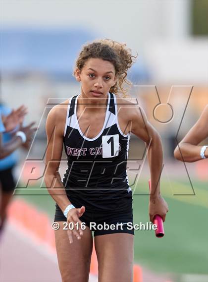 Thumbnail 1 in CIF SJS Masters Track and Field Championships (Girls Track Prelims) photogallery.