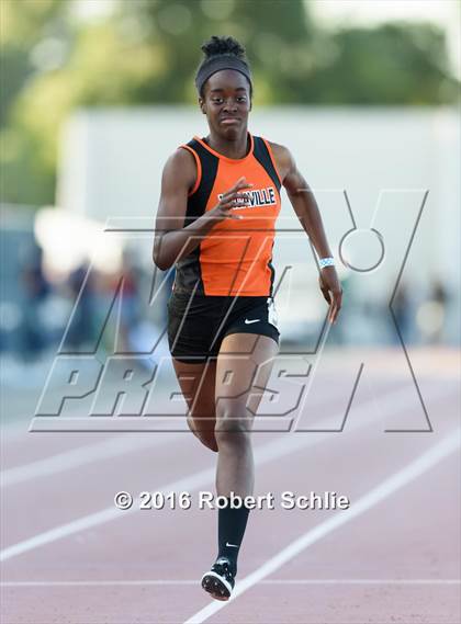 Thumbnail 1 in CIF SJS Masters Track and Field Championships (Girls Track Prelims) photogallery.