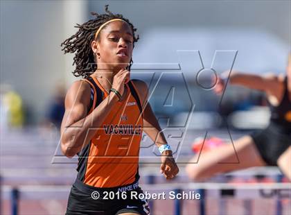 Thumbnail 2 in CIF SJS Masters Track and Field Championships (Girls Track Prelims) photogallery.
