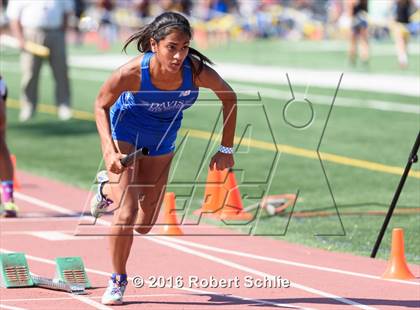 Thumbnail 3 in CIF SJS Masters Track and Field Championships (Girls Track Prelims) photogallery.