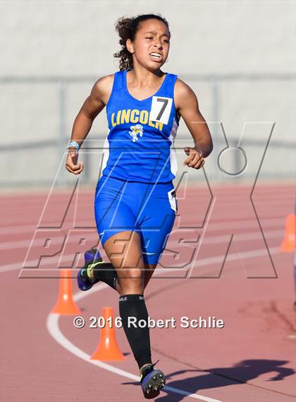 Thumbnail 3 in CIF SJS Masters Track and Field Championships (Girls Track Prelims) photogallery.