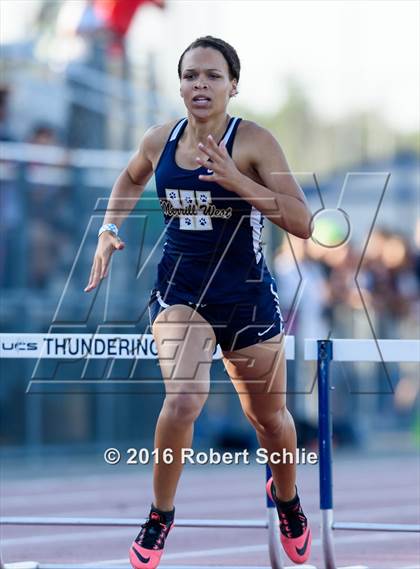 Thumbnail 2 in CIF SJS Masters Track and Field Championships (Girls Track Prelims) photogallery.