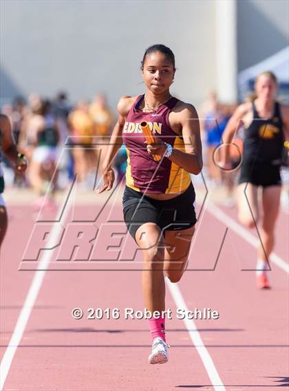Thumbnail 3 in CIF SJS Masters Track and Field Championships (Girls Track Prelims) photogallery.