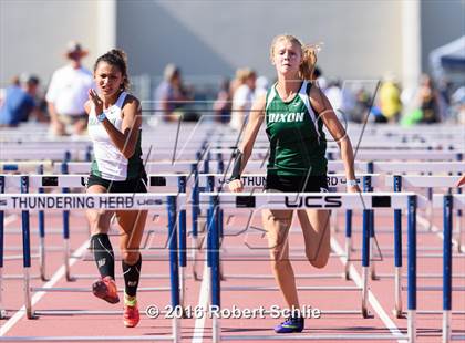 Thumbnail 1 in CIF SJS Masters Track and Field Championships (Girls Track Prelims) photogallery.