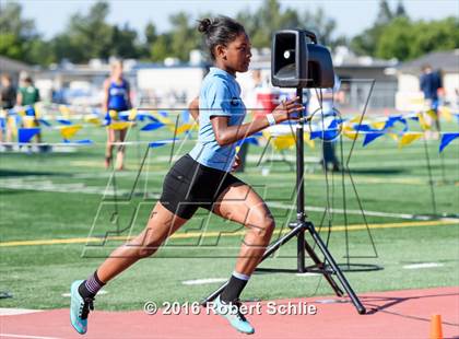 Thumbnail 2 in CIF SJS Masters Track and Field Championships (Girls Track Prelims) photogallery.