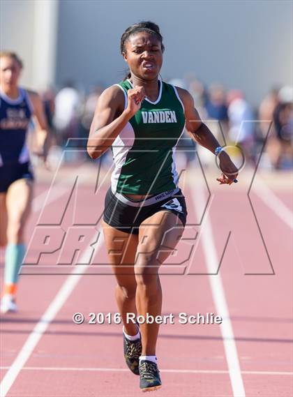 Thumbnail 2 in CIF SJS Masters Track and Field Championships (Girls Track Prelims) photogallery.