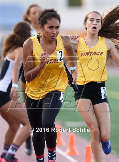 Thumbnail 3 in CIF SJS Masters Track and Field Championships (Girls Track Prelims) photogallery.