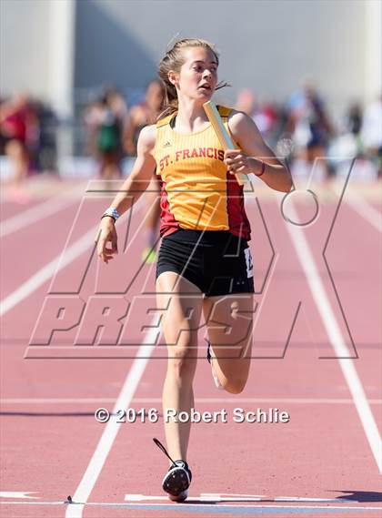 Thumbnail 2 in CIF SJS Masters Track and Field Championships (Girls Track Prelims) photogallery.