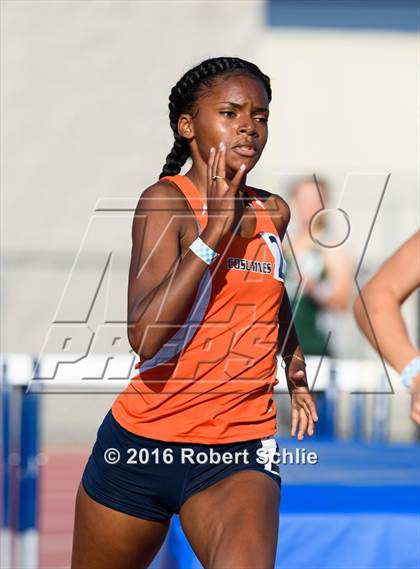 Thumbnail 1 in CIF SJS Masters Track and Field Championships (Girls Track Prelims) photogallery.