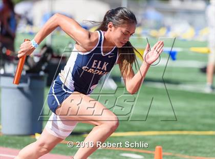 Thumbnail 1 in CIF SJS Masters Track and Field Championships (Girls Track Prelims) photogallery.