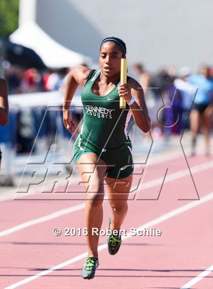Thumbnail 1 in CIF SJS Masters Track and Field Championships (Girls Track Prelims) photogallery.