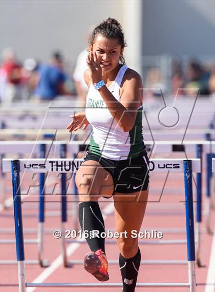 Thumbnail 2 in CIF SJS Masters Track and Field Championships (Girls Track Prelims) photogallery.