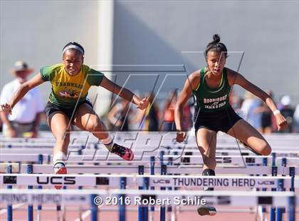 Thumbnail 3 in CIF SJS Masters Track and Field Championships (Girls Track Prelims) photogallery.