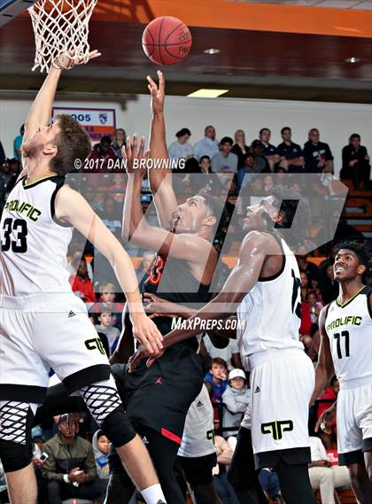 Thumbnail 2 in Prolific Prep Academy vs. Oak Hill Academy (Chick-fil-a Classic) photogallery.