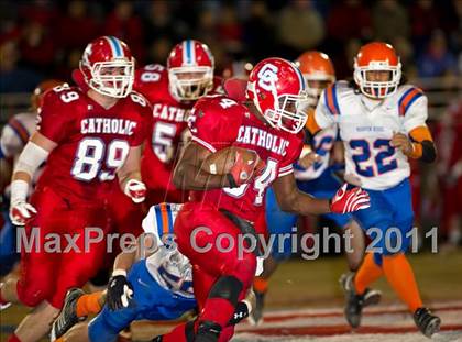 Thumbnail 2 in Charlotte Catholic vs. Marvin Ridge photogallery.