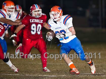 Thumbnail 3 in Charlotte Catholic vs. Marvin Ridge photogallery.