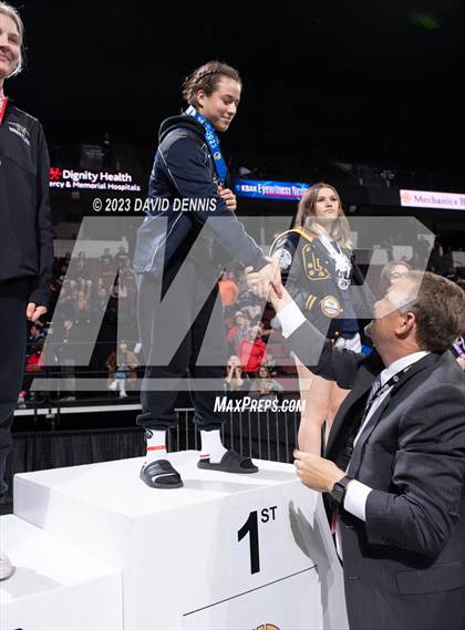 Thumbnail 2 in CIF State Wrestling Girls Championships (Podium Awards) photogallery.