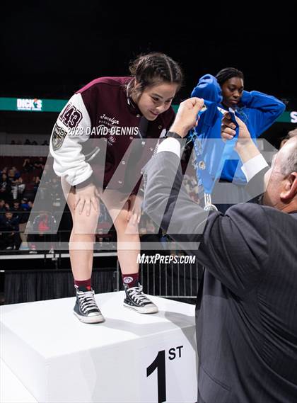 Thumbnail 3 in CIF State Wrestling Girls Championships (Podium Awards) photogallery.