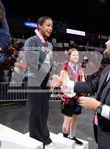 Thumbnail 2 in CIF State Wrestling Girls Championships (Podium Awards) photogallery.