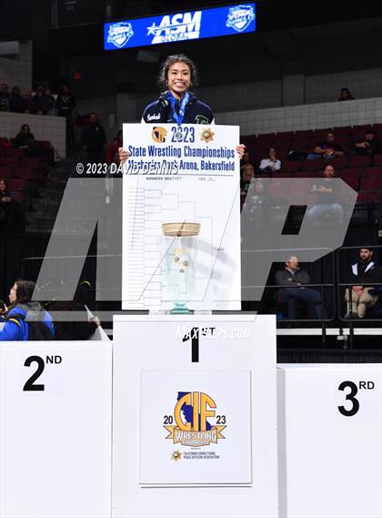 Thumbnail 3 in CIF State Wrestling Girls Championships (Podium Awards) photogallery.