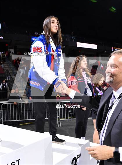 Thumbnail 1 in CIF State Wrestling Girls Championships (Podium Awards) photogallery.