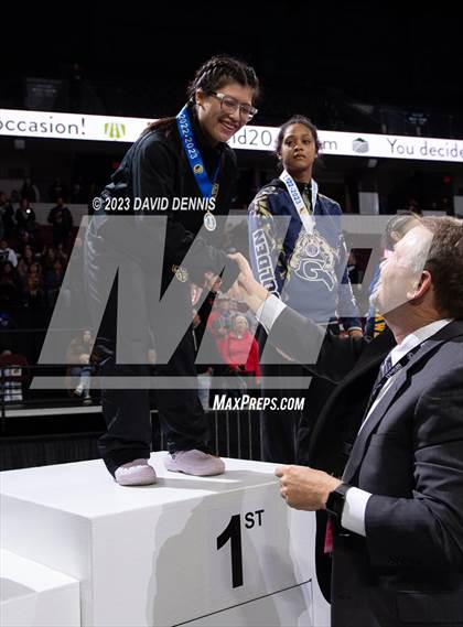 Thumbnail 1 in CIF State Wrestling Girls Championships (Podium Awards) photogallery.