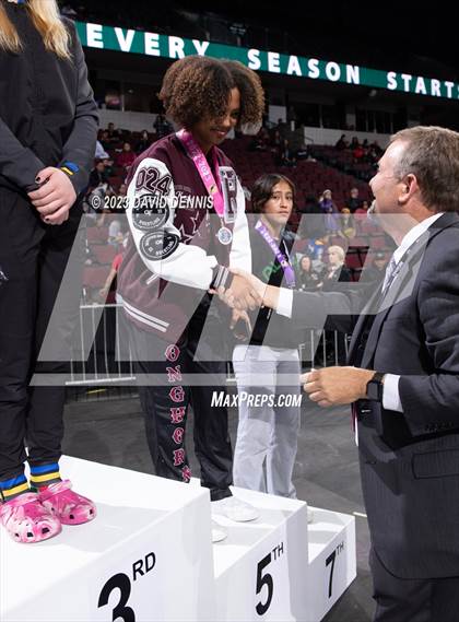 Thumbnail 2 in CIF State Wrestling Girls Championships (Podium Awards) photogallery.
