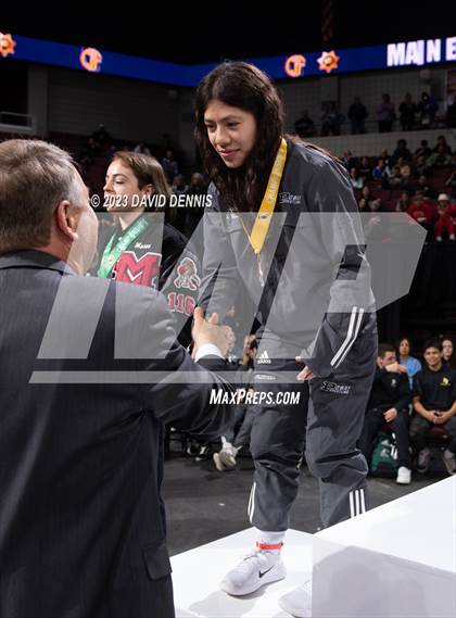 Thumbnail 2 in CIF State Wrestling Girls Championships (Podium Awards) photogallery.
