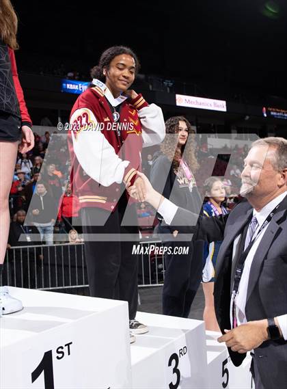Thumbnail 1 in CIF State Wrestling Girls Championships (Podium Awards) photogallery.
