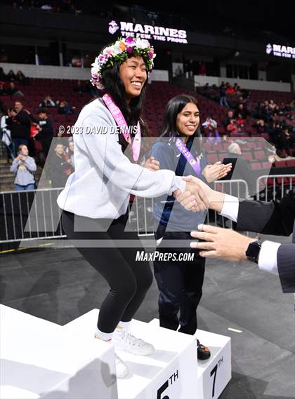 Thumbnail 3 in CIF State Wrestling Girls Championships (Podium Awards) photogallery.