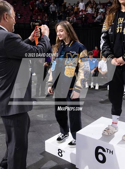 Thumbnail 1 in CIF State Wrestling Girls Championships (Podium Awards) photogallery.