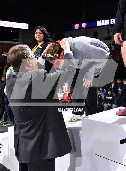 Thumbnail 1 in CIF State Wrestling Girls Championships (Podium Awards) photogallery.