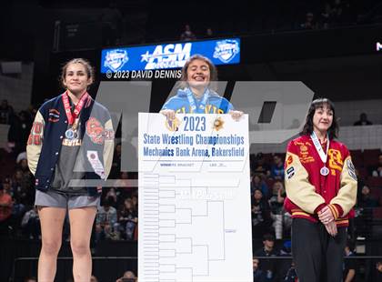 Thumbnail 1 in CIF State Wrestling Girls Championships (Podium Awards) photogallery.